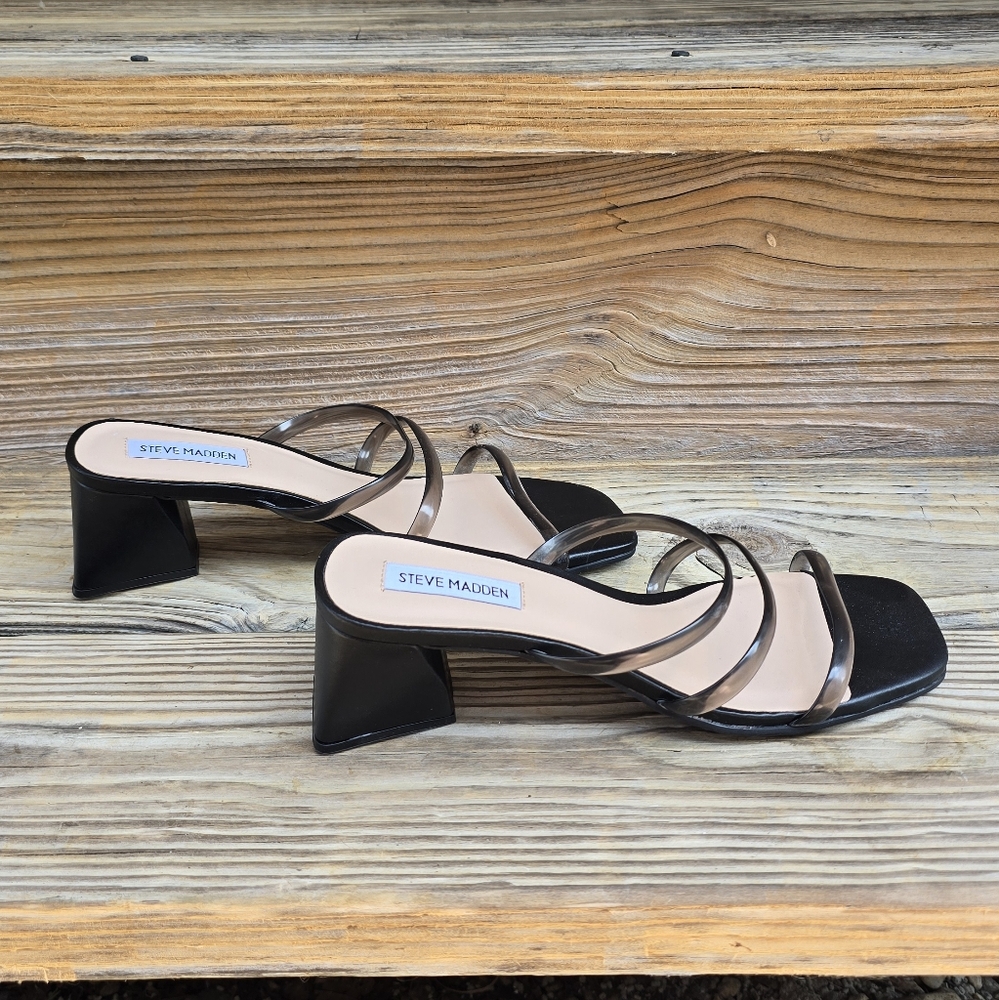 Steve Madden Black Block Heel - image 1